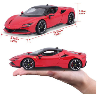 Bburago Ferrari SF90 Stradale 1:24 červená