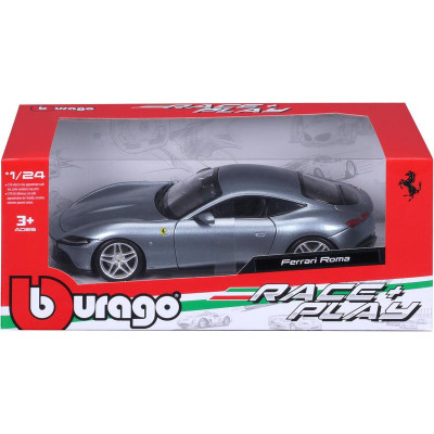 Bburago Ferrari Roma 1:24 stříbrná