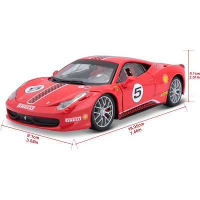 Bburago Ferrari 458 Challenge 1:24 červená