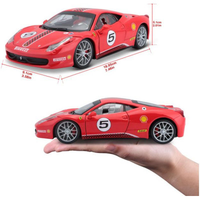 Bburago Ferrari 458 Challenge 1:24 červená