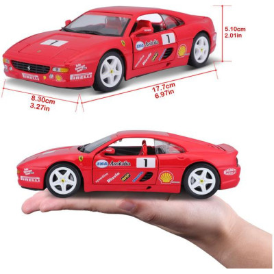 Bburago Ferrari F355 Challenge 1:24 červená