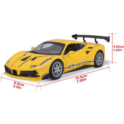 Bburago Ferrari 488 Challenge 1:24 žlutá