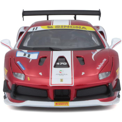 Bburago Ferrari 488 Challenge 2017 1:24 červená