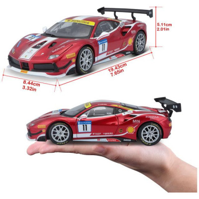 Bburago Ferrari 488 Challenge 2017 1:24 červená