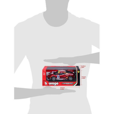 Bburago Ferrari 488 Challenge 2017 1:24 červená