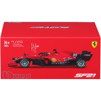 Bburago Signature Ferrari SF21 1:43 55 Sainz