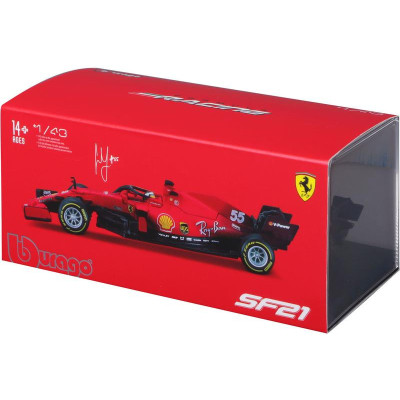 Bburago Signature Ferrari SF21 1:43 55 Sainz