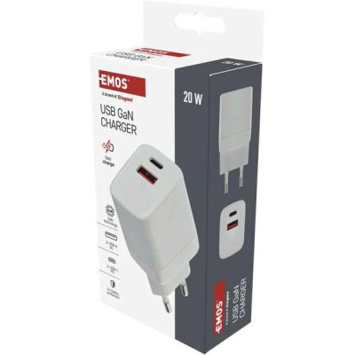 Síťový USB adaptér (zdroj) GaN PD 20W