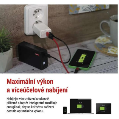 Síťový USB adaptér (zdroj) GaN PD 45W