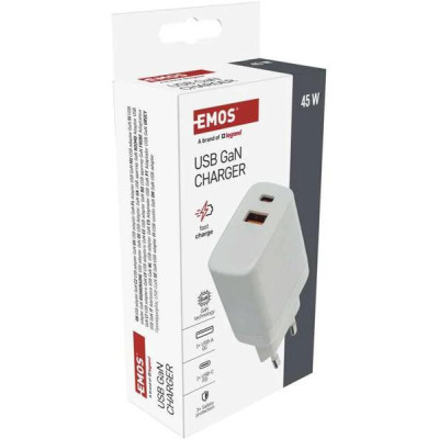 Síťový USB adaptér (zdroj) GaN PD 45W