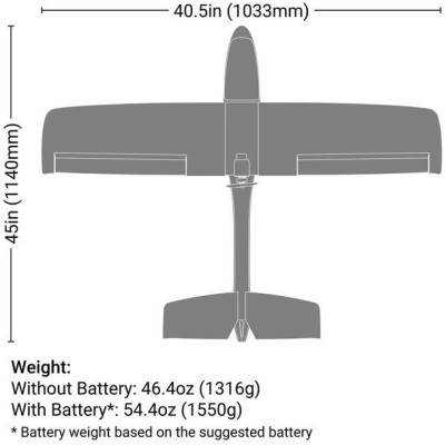 Hobbyzone AeroScout S 2 1.1m SAFE RTF Basic, RealFlight