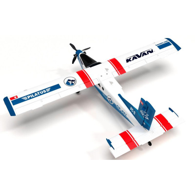 KAVAN Pilatus PC-6 Porter 1500mm ARF - modrá, s R8 Rx