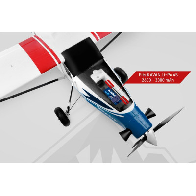 KAVAN Pilatus PC-6 Porter 1500mm ARF - modrá, s R8 Rx