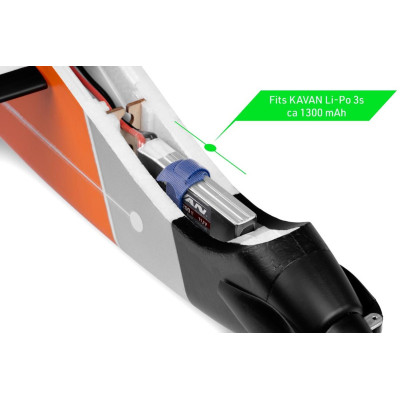 KAVAN Twisty 1512mm ARF - oranžová