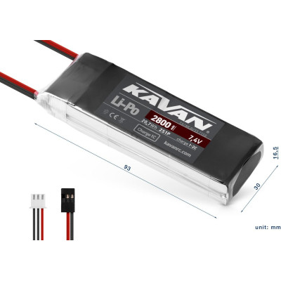 KAVAN Li-Po 2800mAh/7,4V TX