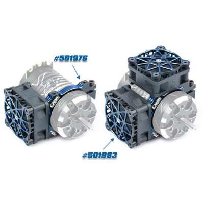 Hliníkový držák V2 pro 42mm motor - jeden nebo dva ventilátory 40mm