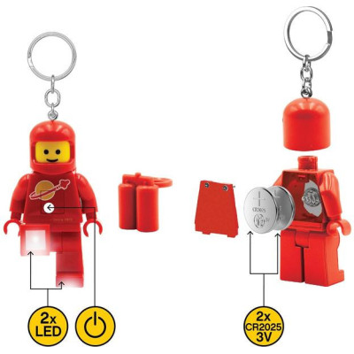 LEGO svítící klíčenka - Kosmonaut červený