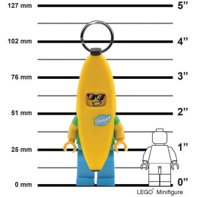 LEGO svítící klíčenka - Banana Guy