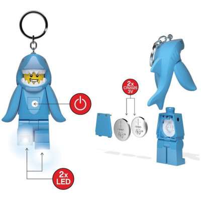 LEGO svítící klíčenka - Iconic Žralok