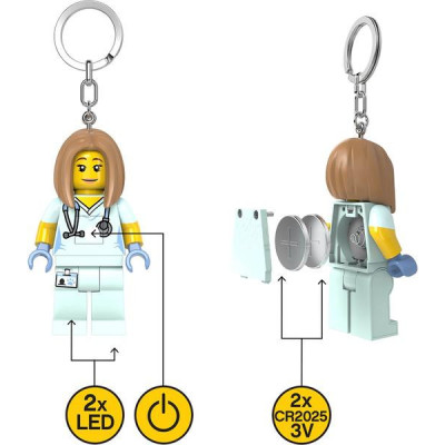 LEGO svítící klíčenka - Zdravotní sestra