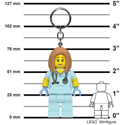 LEGO svítící klíčenka - Zdravotní sestra