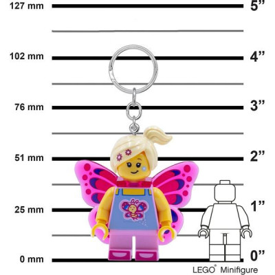LEGO svítící klíčenka - Motýlí dívka