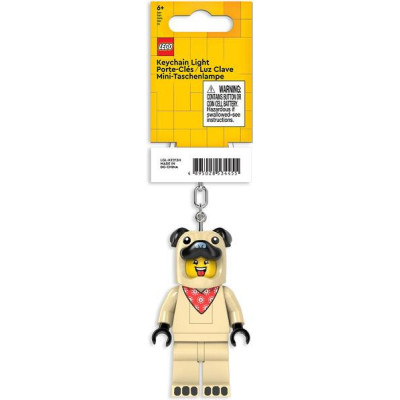 LEGO svítící klíčenka - Mopsík