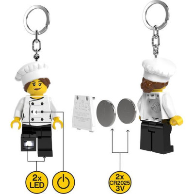 LEGO svítící klíčenka - Šéfkuchařka
