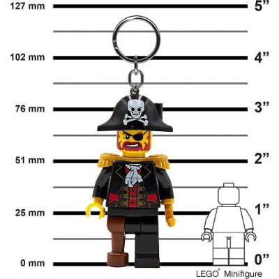 LEGO svítící klíčenka - Kapitán Brickbeard