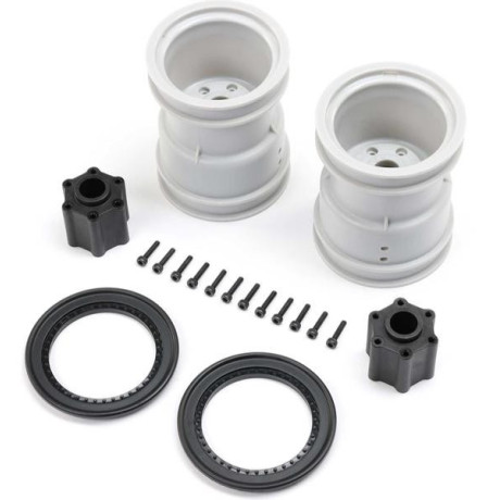 Losi kerék 2.6", beadlock gyűrű fekete (2): LMT 2.0