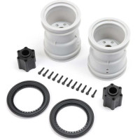 Alkatrész Losi LMT 2.0 RC modellautóhoz: 2,6"-os kerék, fekete beadlock gyűrű (2).