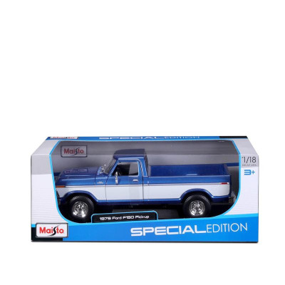 Maisto Ford F150 Pick-up 1979 1:18 modrá metalíza
