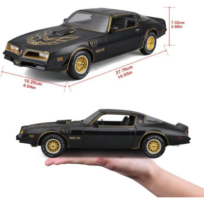Maisto Pontiac Firebird Trans AM 1978 1:18 černá metalíza
