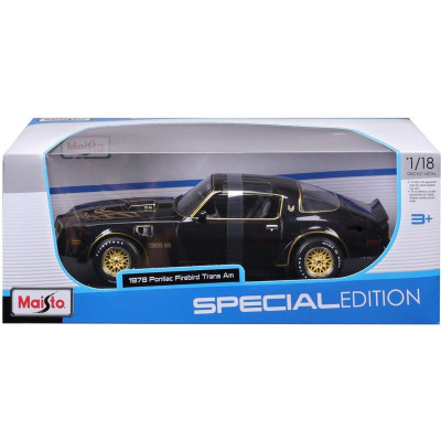 Maisto Pontiac Firebird Trans AM 1978 1:18 černá metalíza