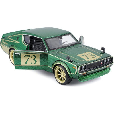 Maisto Nissan Skyline 2000GT-R (KPGC 110) 1973 Tokyo Mods 1:24 zelená