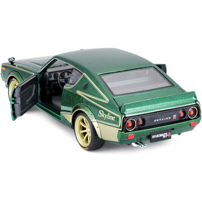 Maisto Nissan Skyline 2000GT-R (KPGC 110) 1973 Tokyo Mods 1:24 zelená