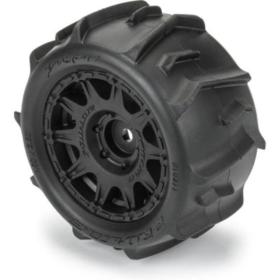 Pro-Line kolo 1:18, pneu Dumont, disk černý, H12mm (4): Granite GROM