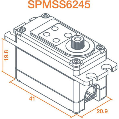 Spektrum servo S6245 Car High Speed High Torque 19.1kg.cm 0.06s/60° 23T