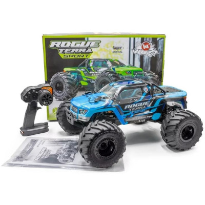 ROGUE TERRA SPORT RTR Brushless Monster Truck 4WD (15kg servo), modrá + aku a nabíječ