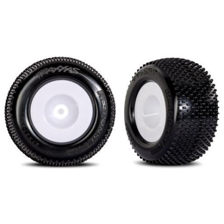 Traxxas kerék 2.1/2.6", fehér tárcsa, Response Pro gumik (2)