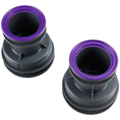 Losi disk kola MT světle šedý, beadlock fialový (2): Mini LMT