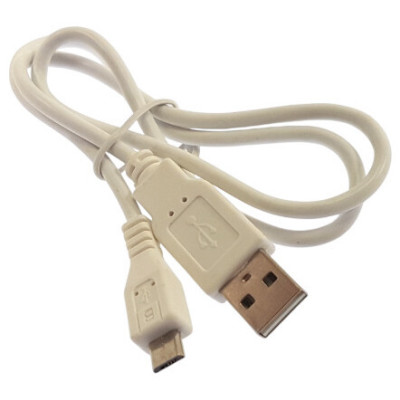 USB - Micro USB kábel 0,6 m, fehér