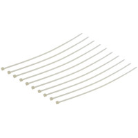 Szorítószalag nejlonból 1x2110mm (10 db). Természetes fehér szín. A praktikus nejlon feszítőszalagok alkalmasak kábelek, vezetékek vagy kisebb alkatrészek gyors és szilárd rögzítésére.