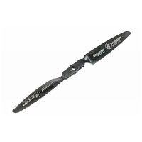 Jobbos kétlapátos hátrahajló műanyag légcsavar, üvegszállal töltött, méret és emelkedés 9/5 hüvelyk, 23/12,5 mm, furat 5 és 6 mm, súly 10 g.