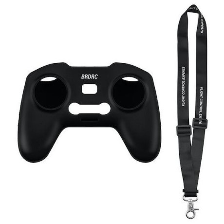 DJI FPV - Szilikon adóvédő + adópánt (fekete)