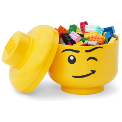 LEGO tárolófej kicsi - boldog fiú