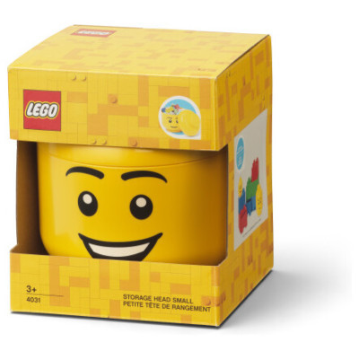 LEGO tárolófej kicsi - Csontváz zöld