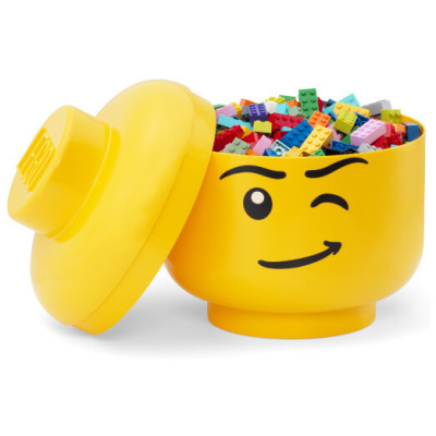 LEGO tárolófej nagy - Happy Boy