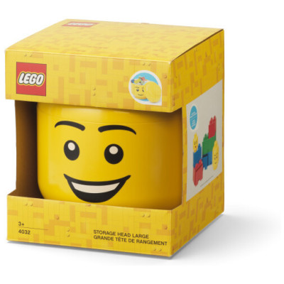 LEGO tárolófej nagy - Happy Boy