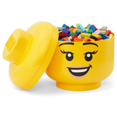 LEGO tárolófej (L méret) - lány